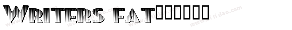 Writers fat字体转换